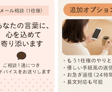 あなたの心に優しく寄り添う心理メール相談をします イメージ1
