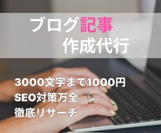 ブログ記事作成代行します イメージ1