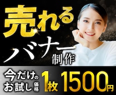 先着５名様、売れるバナー広告を制作します イメージ1