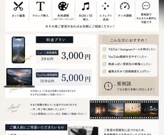 動画編集承ります イメージ1