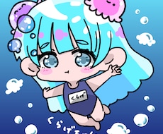 ぷにぷにで可愛いちびキャラのイラストを描きます イメージ1