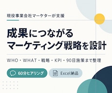 成果につながるマーケティング戦略を設計します イメージ1