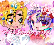 90年代アニメ風のSNSアイコン描きます イメージ1