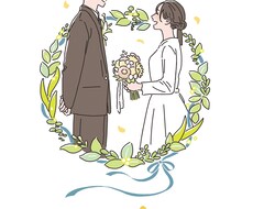シンプルかわいい人物イラストを描きます イメージ1