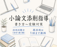ゼロから始める小論文をプロが添削指導します イメージ1