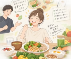 食事のアドバイスや栄養指導を行います イメージ1