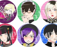 似顔絵缶バッジデザインします イメージ1