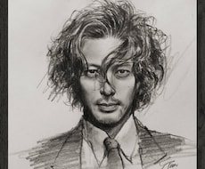 鉛筆で似顔絵を描きます 独学なので、他でよく見る絵にはなりません。いい意味で。