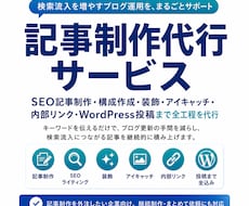 SEO記事制作を丸ごと代行します 自社の自立型AIで速く、WordPressのプロが仕上げる