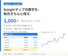 Googleマップ集客の効果測定シート提供します イメージ1