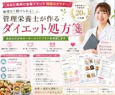 管理栄養士が作るダイエット処方箋作ります イメージ1