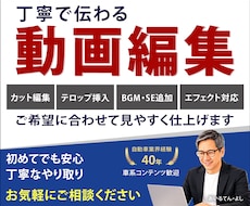 YouTubeなど丁寧で伝わる動画編集します 全ジャンルに対応します★特に車系は自信あります！