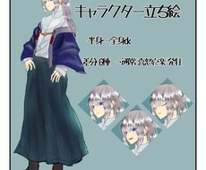 ゲーム等のキャラクターデザイン立ち絵描きます イメージ1