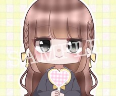 かわいいペンライトを持ったアイコンを描きます イメージ1