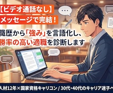 先着特典付！職歴から適職と強みを診断します イメージ1