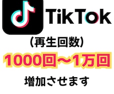 ティックトック　再生回数1000回増加します TikTok再生回数を最大１億回再生まで増加できます。