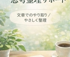 考えがまとまらない時の思考整理をしますます イメージ1