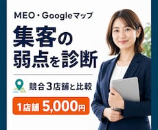 Googleマップ集客の弱点を診断します イメージ1