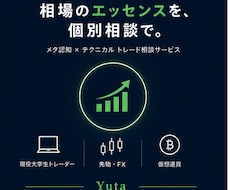 個別相談で相場のエッセンスをレクチャーします イメージ1