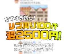 SNS運用代行！1日リプ周り100件をいたします イメージ1