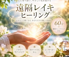 遠隔レイキヒーリングを60分じっくりお届けします イメージ1