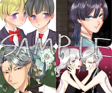 SNS等のアイコン描きます 【割引中】男性キャラやBLなどがメインです