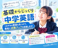 お悩みに合わせて中学生のオンライン家庭教師します お悩み別対策で苦手にアプローチします！英語苦手さん歓迎！