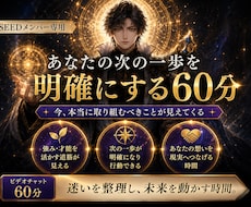 60分であなたの次の一歩を明確にします イメージ1