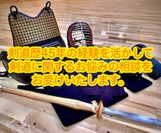 剣道でお悩みの方！何でも相談に乗ります イメージ1