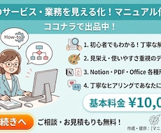 社内マニュアル作成します イメージ1