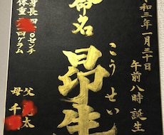 命名書、筆文字全般承ります