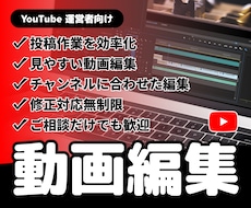 YouTube運営を動画編集で支えます イメージ1