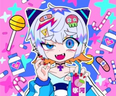 超病みかわポップなデフォルメイラスト制作します SNSアイコンやMVに！他とは違う目を引く一枚を提供します！
