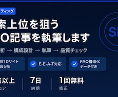 検索上位を狙うSEO記事を執筆します イメージ1