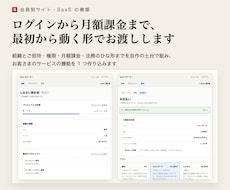 会員制サイト・SaaSの最初の形を構築します イメージ1