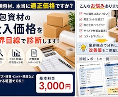 その梱包で大丈夫？コスト・破損リスクを診断します イメージ1