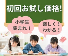 初回限定価格☆オンライン家庭教師【小学生】行います 元小学校教員が楽しく、分かりやすく、飽きずに勉強を教えます！