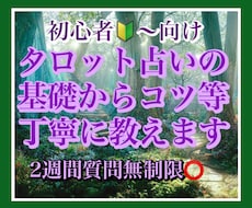 初心者向け❤️タロット占いの基礎から丁寧に教えます 2週間寄り添いテキスト付きでコツを伝授致します✨