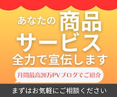 20万人が訪れるサイトでサービスを宣伝･紹介します あなたの商品･サービスの魅力をプロのライターが丁寧に伝えます