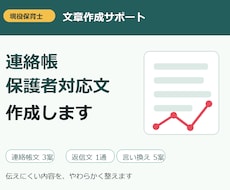 保育士向け連絡帳・保護者対応文を作成します 伝えにくい内容をやわらかい文章に整えます