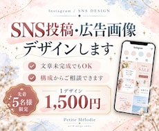 Instagram投稿・広告画像を作成します イメージ1