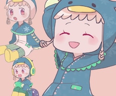ポップで可愛い擬人化アイコン作成します SNSやブログに映えるデフォルメ（SD、ミニキャラ）アイコン