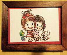 ♡シンプル でキュートでハッピーなイラスト描きます♡夢や 想いの ワンシーンをイラストでカタチに♡
