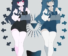 女の子の立ち絵を描きます キャラデザインも受け付けています。