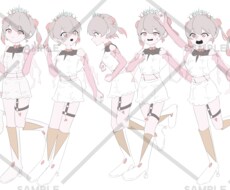 ちび等身女の子かきます イメージ1