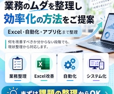 業務のムダを整理し効率化の方法をご提案します イメージ1