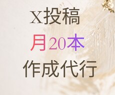 実測で得た経験で月20本、Xの投稿文を代行します イメージ1