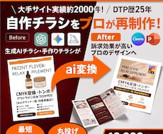 AI生成チラシ・自作チラシをプロが再制作します イメージ1