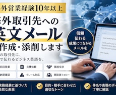 海外取引先への英文メールを作成・添削します イメージ1