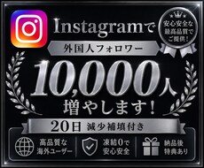 Instagram10,000人の外国人増やします イメージ1